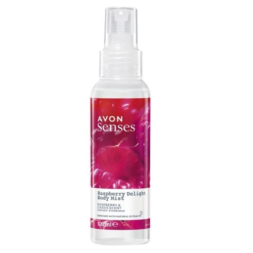 Senses Mgiełka do ciała Raspberry Delight Avon mgielka_malina